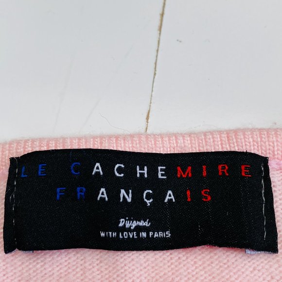 Vintage Pink Cashmere/Silk Blend Crew Neck Sweater w keyhole detail (size S) - Picture 5 of 8